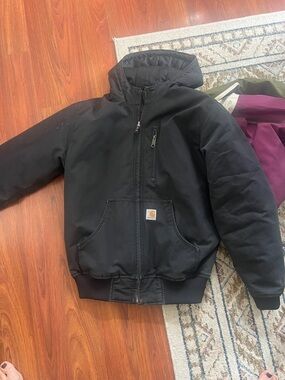 Carhartt Black Hooded Insulated Puffer Jacket